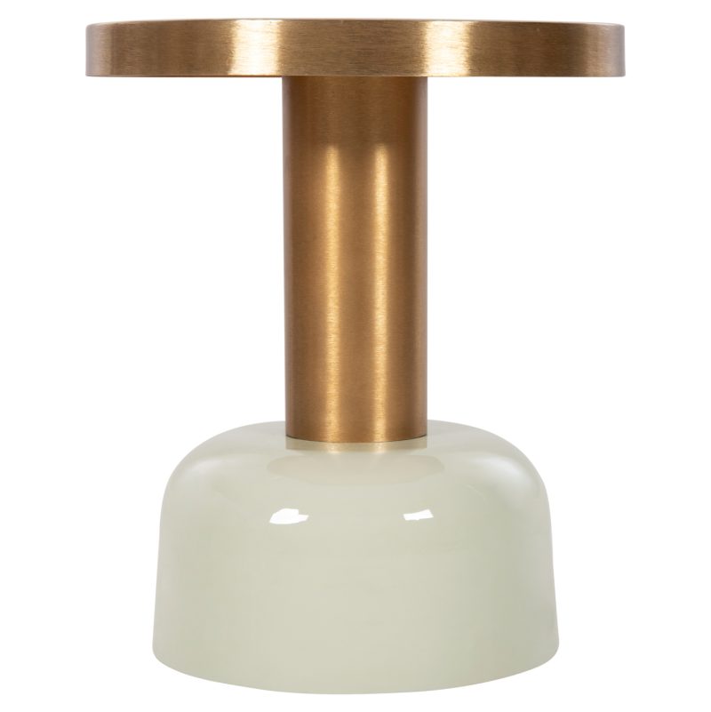 ΒΟΗΘΗΤΙΚΟ ΤΡΑΠΕΖΑΚΙ ERODE HM4243.07 ΜΕΤΑΛΛΟ ΣΕ ΑΝΟΙΧΤΟ ΠΡΑΣΙΝΟ-ΧΡΥΣΟ Φ40,5x48Υ εκ.