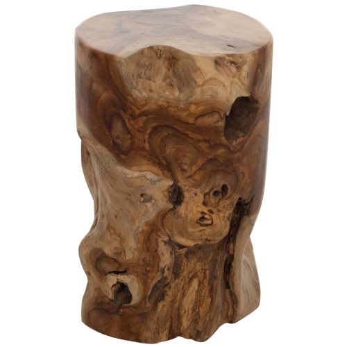 boithitiko-trapezaki-stroggylo-apo-masif ΒΟΗΘΗΤΙΚΟ ΤΡΑΠΕΖΑΚΙ ΣΤΡΟΓΓΥΛΟ ΑΠΟ ΜΑΣΙΦ ΞΥΛΟ ΤEAK ΦΥΣΙΚΟ Φ30X45Υεκ.HM9350