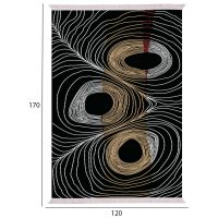 chali-salonioy-me-krosia-mayro-chryso-gk-1 ΧΑΛΙ ΣΑΛΟΝΙΟΥ ME ΚΡΟΣΙΑ JOSIANE ΜΑΥΡΟ-ΧΡΥΣΟ-ΓΚΡΙ HM7677.27 120X170 εκ.