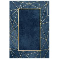 chali-salonioy-me-krosia-mple-chryso-fb9 ΧΑΛΙ ΣΑΛΟΝΙΟΥ ΜΕ ΚΡΟΣΙΑ JOSIANE ΜΠΛΕ - ΧΡΥΣΟ HM7675.28 160X230 εκ.