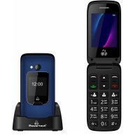 electromania_product_num-363 POWERTECH Κινητό Τηλέφωνο Sentry Dual II, 2 οθόνες, SOS Call, μπλε PTM-26