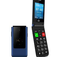 electromania_product_num-3631 POWERTECH Κινητό Τηλέφωνο Sentry Dual II, 2 οθόνες, SOS Call, μπλε PTM-26