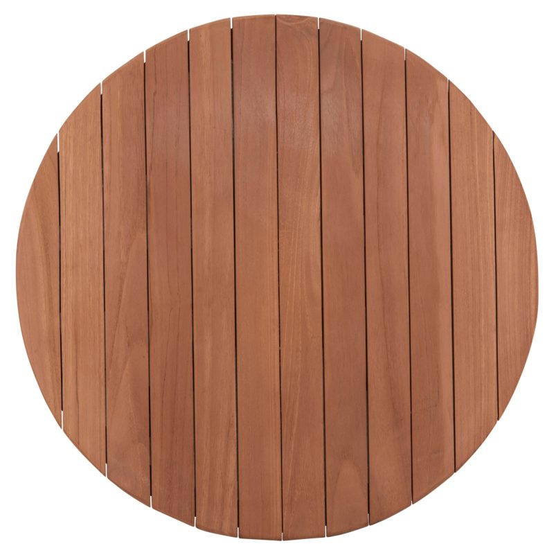 ΕΠΙΦΑΝΕΙΑ ΤΡΑΠΕΖΙΟΥ ΣΤΡΟΓΓΥΛΗ HM18132 ΞΥΛΟ TEAK--ΦΥΣΙΚΟ Φ60x4(πάχος)εκ.