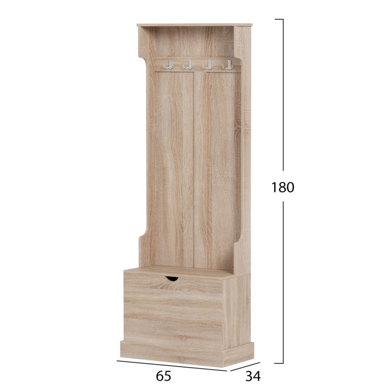 epiplo-eisodoy-fb9247401-me-kremastresap-1 ΕΠΙΠΛΟ ΕΙΣΟΔΟΥ KAYLOR HM2474.01 ΜΕ ΚΡΕΜΑΣΤΡΕΣ&ΑΠΟΘ.ΧΩΡΟ- MDF ΣΕ ΣΟΝΑΜΑ 65x34x180Υεκ