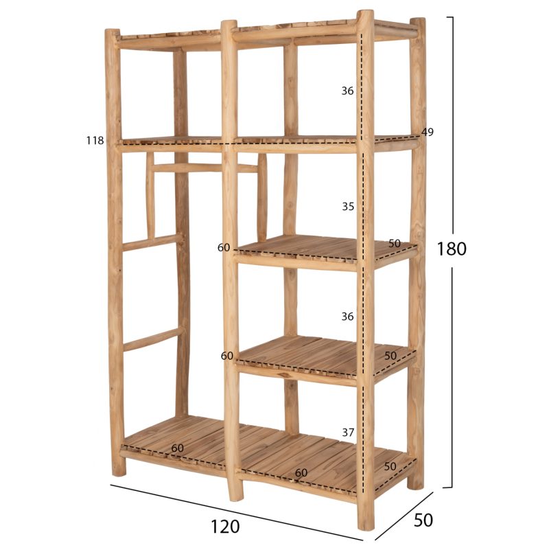epiplo-eisodoy-fb99550-xylo-teak-se-fysi-1 ΕΠΙΠΛΟ ΕΙΣΟΔΟΥ BALEN HM9550 ΞΥΛΟ ΤΕΑΚ ΣΕ ΦΥΣΙΚΟ ΧΡΩΜΑ 120x50x180Yεκ.