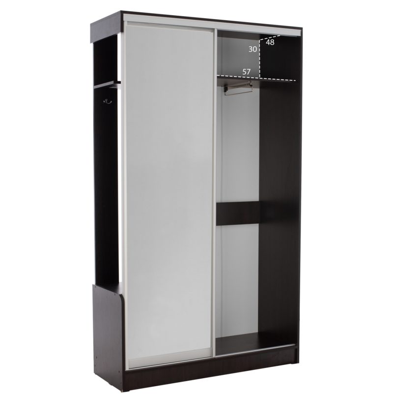 epiplo-eisodoy-me-syromeni-ntoylapa-k-ka-2 ΕΠΙΠΛΟ ΕΙΣΟΔΟΥ ΜΕ ΣΥΡΟΜΕΝΗ ΝΤΟΥΛΑΠΑ Κ ΚΑΘΡΕΦΤΗ DULCE WENGE HM2424.02 118X45X210Yεκ.