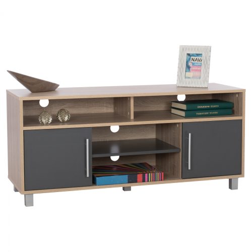 epiplo-tileorasis-danna-melaminis-fb9220 ΕΠΙΠΛΟ ΤΗΛΕΟΡΑΣΗΣ DANNA ΜΕΛΑΜΙΝΗΣ HM2202.04 SONAMA-ΓΚΡΙ 120x40x55 εκ.