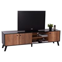 ΕΠΙΠΛΟ ΤΗΛΕΟΡΑΣΗΣ KRUDEN HM9447.11 ΜΕΛΑΜΙΝΗ ΣΕ ΜΑΥΡΟ-ΦΥΣΙΚΟ 180x40x51Υεκ.