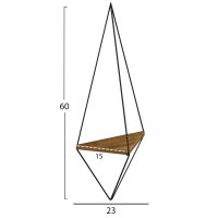 epitoichio-rafi-set-2tmch-fb9892511-mela-1 ΕΠΙΤΟΙΧΙΟ ΡΑΦΙ ΣΕΤ 2ΤΜΧ CANNARD HM8925.11 ΜΕΛΑΜΙΝΗ ΦΥΣΙΚΟ-ΜΕΤΑΛΛΟ ΜΑΥΡΟ 23x15x60Υεκ
