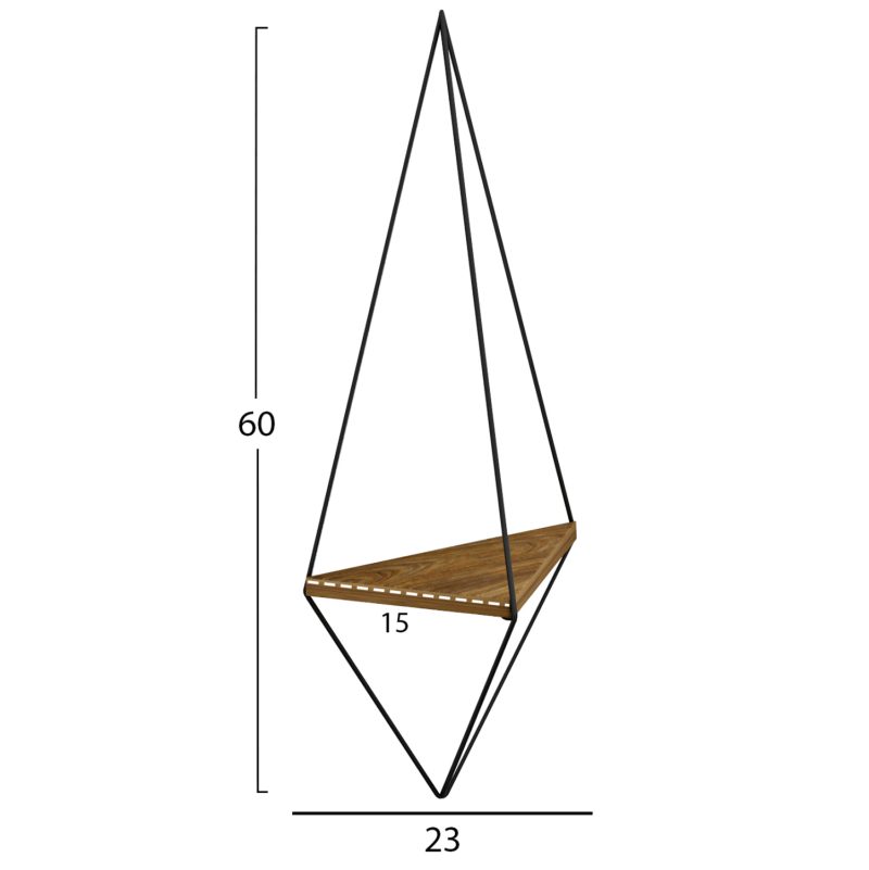 epitoichio-rafi-set-2tmch-fb9892511-mela-1 ΕΠΙΤΟΙΧΙΟ ΡΑΦΙ ΣΕΤ 2ΤΜΧ CANNARD HM8925.11 ΜΕΛΑΜΙΝΗ ΦΥΣΙΚΟ-ΜΕΤΑΛΛΟ ΜΑΥΡΟ 23x15x60Υεκ