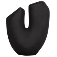 ΕΠΙΤΡΑΠΕΖΙΟ ΚΕΡΑΜΙΚΟ ΔΙΑΚΟΣΜΗΤΙΚΟ ARKEN HM4618.02 ΜΑΥΡΟ ΜΑΤ 29x8x37Υεκ