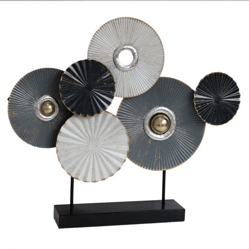 epitrapezio-metalliko-diakosmitiko-fb971 ΕΠΙΤΡΑΠΕΖΙΟ ΜΕΤΑΛΛΙΚΟ ΔΙΑΚΟΣΜΗΤΙΚΟ HM7171 ΓΚΡΙ ΛΕΥΚΟ 65x9x54,5Y εκ.