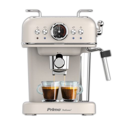 Μηχανή Καφέ Espresso PREM-40445 Primo Eco 20Bar 3σε1 Αναλογικό καντράν θερμοκρασίας Ιβουάρ-Chrome Μηχανή Καφέ Espresso PREM-40445 Primo Eco 20Bar 3σε1 Αναλογικό καντράν θερμοκρασίας Ιβουάρ-Chrome