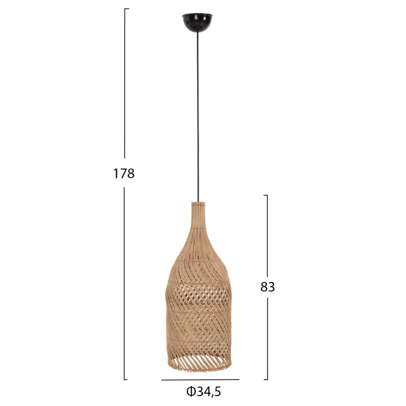fotistiko-orofis-fb97883-kremasto-apo-ra-1 ΦΩΤΙΣΤΙΚΟ ΟΡΟΦΗΣ HM7883 ΚΡΕΜΑΣΤΟ ΑΠΟ RATTAN ΣΕ ΦΥΣΙΚΟ ΧΡΩΜΑ Φ34,5x178Υεκ.