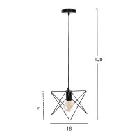 fotistiko-orofis-kremasto-fb94075-mayro-1 ΦΩΤΙΣΤΙΚΟ ΟΡΟΦΗΣ ΚΡΕΜΑΣΤΟ HM4075 ΜΑΥΡΟ ΜΕΤΑΛΛΙΚΟ ΚΑΠΕΛΟ 18x17x120Υεκ.