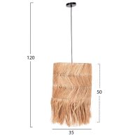 ΦΩΤΙΣΤΙΚΟ ΟΡΟΦΗΣ ΚΥΛΙΝΔΡΙΚΟ ΑΠΟ ΑΜΠΑΚΑ ΣΕ ΦΥΣΙΚΟ ΧΡΩΜΑ 35x35x50Υεκ.HM7756