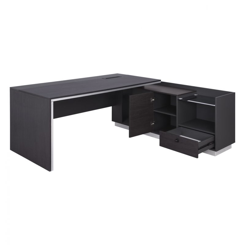 ΓΡΑΦΕΙΟ ΕΠΑΓΓΕΛΜΑΤΙΚΟ ΔΕΞΙΑ ΓΩΝΙΑ ROSEWOOD HM2112R 200X160X76Υ εκ.