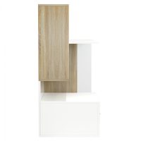 ΓΡΑΦΕΙΟ ΜΕΛΑΜΙΝΗΣ ΜΕ ΒΙΒΛΙΟΘΗΚΗ SYNDYA HM8993.02 ΛΕΥΚΟ SONAMA 149x48x105Y εκ.