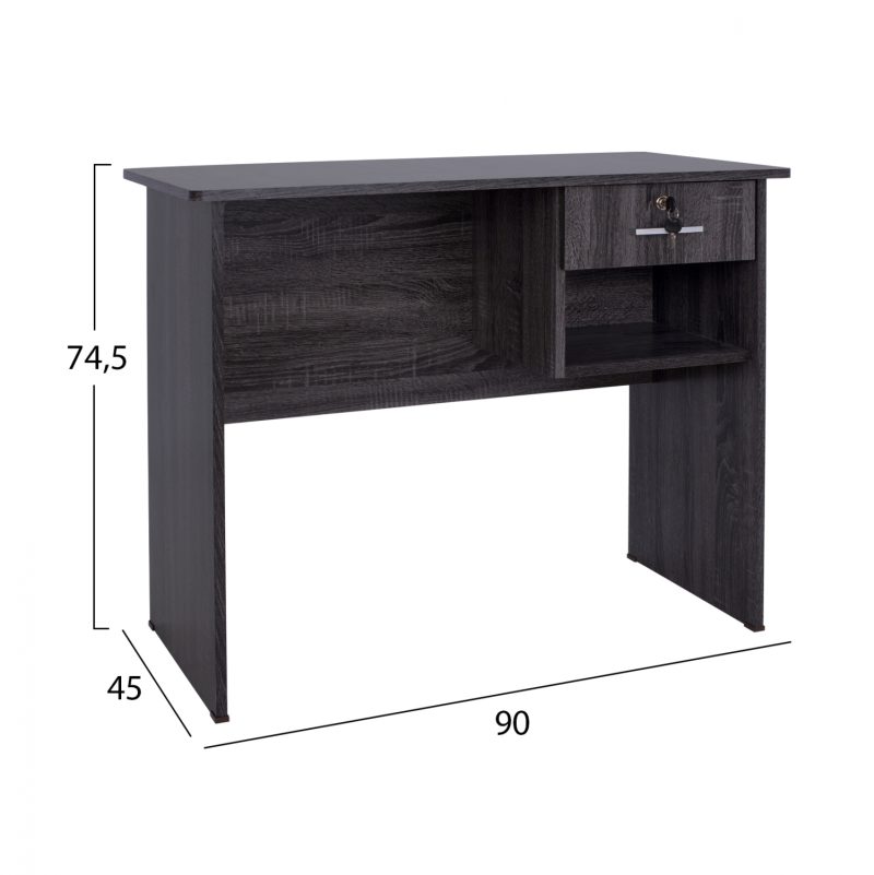 grafeio-melaminis-me-syrtari-fb9228301-s-1 ΓΡΑΦΕΙΟ ΜΕΛΑΜΙΝΗΣ HAYDEN ΜΕ ΣΥΡΤΑΡΙ HM2283.01 ΣΕ ΓΚΡΙ ΧΡΩΜΑ 90Χ45Χ74,5Υ