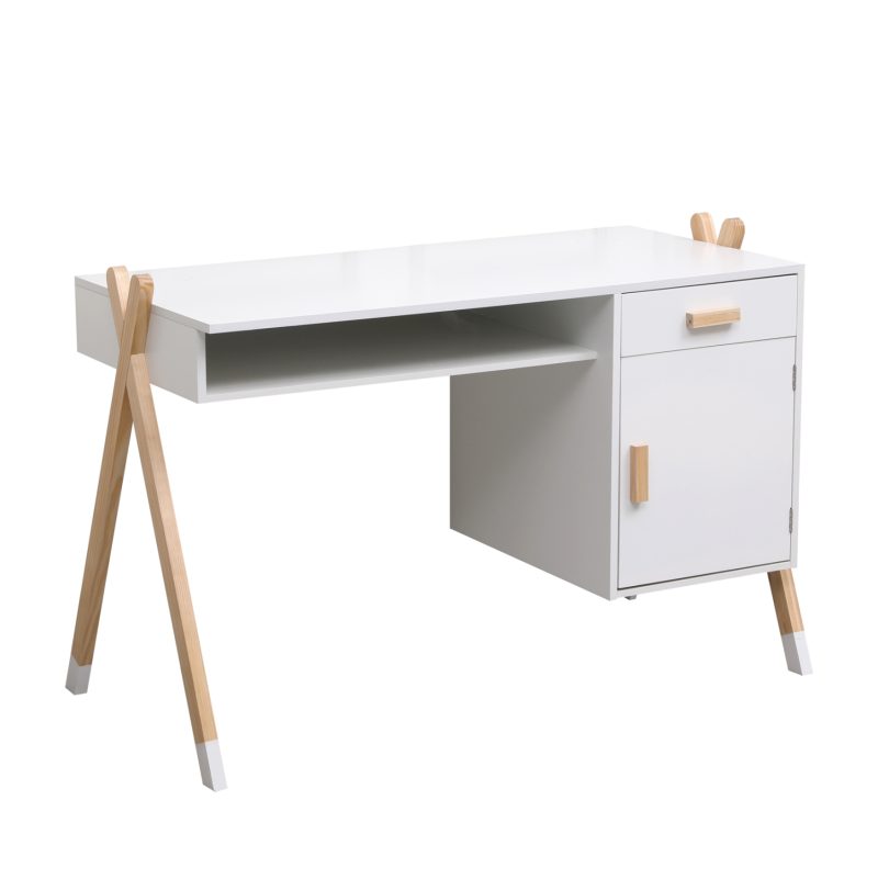 grafeio-paidiko-fb9249603-melamini-xylo- ΓΡΑΦΕΙΟ ΠΑΙΔΙΚΟ PASCHAL HM2496.03 ΜΕΛΑΜΙΝΗ-ΞΥΛΟ ΠΕΥΚΟΥ 120x55x75Υεκ