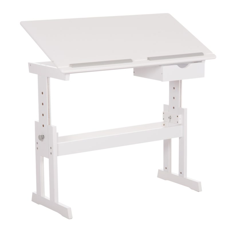 ΓΡΑΦΕΙΟ/ΣΧΕΔΙΑΣΤΗΡΙΟ ASCENT HM18289 MDF ΣΕ ΛΕΥΚΟ 109x55x87,5Υεκ