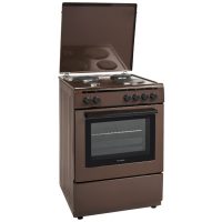 Κουζίνα Hyundai HCMU23-6560E/BR με πολυλειτουργικό φούρνο, εμαγιέ εστίες, χωρητικότητα φούρνου 72L, 6 λειτουργίες ψησίματος και ενεργειακή κλάση Α