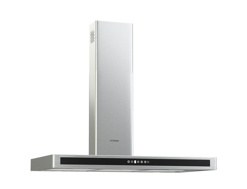 Απορροφητήρας Hyundai HHD21-T3690ET/GLX με πλάτος 90cm και απορροφητική ισχύ 520 m³/h - Inox