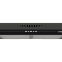 Απορροφητήρας Hyundai HHD23-S5562BL με πλάτος 60cm και απορροφητική ισχύ 450 m³/h - Μαύρο