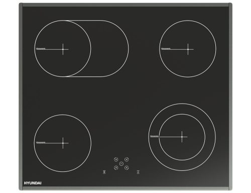 Εντοιχιζόμενες Κεραμικές εστίες Hyundai HBIH24S-06VX με πλάτος 60cm και 6 ζώνες μαγειρέματος