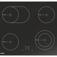 Εντοιχιζόμενες Κεραμικές εστίες Hyundai HBIH24S-06V με πλάτος 60cm και 6 ζώνες μαγειρέματος