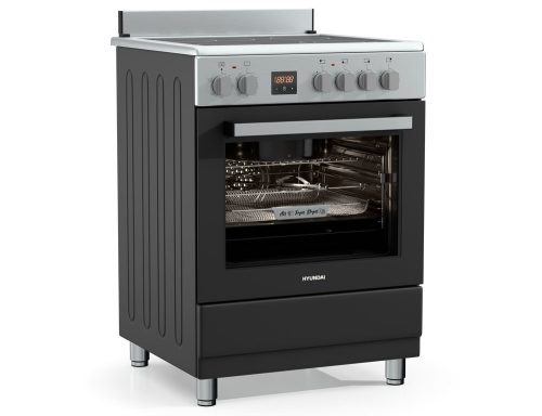 Κουζίνα Hyundai HCVR24S-6060V/AN με 6 κεραμικές Ζώνες, χωρητικότητα φούρνου 60L, μηχανισμό σούβλας και ενεργειακή κλάση Α