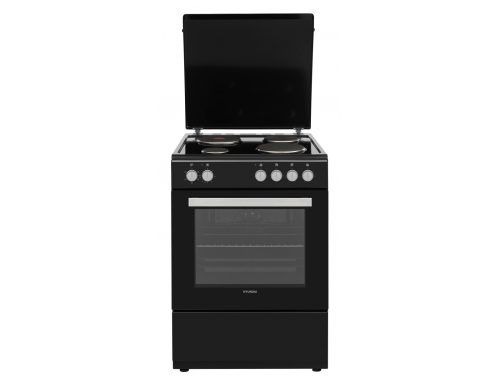 Κουζίνα Hyundai HCMU24V-7260E/BL με ηλεκτρικό φούρνο, εμαγιέ εστίες, χωρητικότητα φούρνου 69L, 5 λειτουργίες ψησίματος και ενεργειακή κλάση Α