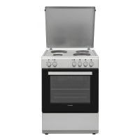 Κουζίνα Hyundai HCMU24V-7260E/S με ηλεκτρικό φούρνο, εμαγιέ εστίες, χωρητικότητα φούρνου 69L, 5 λειτουργίες ψησίματος και ενεργειακή κλάση Α