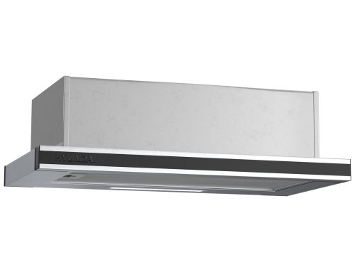 Απορροφητήρας Hyundai HHD24-TL7061B/GL με πλάτος 60cm και απορροφητική ισχύ 450 m³/h - Inox Frame & Black Glass
