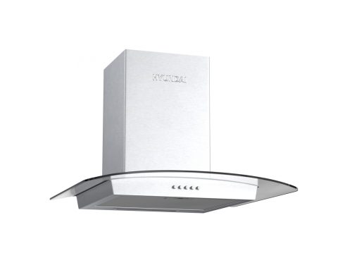 Απορροφητήρας Hyundai HHD24-TG2261X με πλάτος 60cm και απορροφητική ισχύ 650 m³/h - Inox