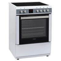 image_returner Κουζίνα Hyundai HCVC23-7260V/WP με πολυλειτουργικό φούρνο, κεραμικές εστίες, χωρητικότητα φούρνου 69L, 9 λειτουργίες ψησίματος, μηχανισμό σούβλας και ενεργειακή κλάση Α