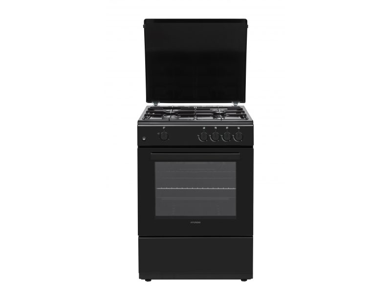 image_returner Κουζίνα Hyundai HCGC25V-72604G/BL με φούρνο και εστίες αερίου, χωρητικότητα φούρνου 75L, 5 διαφορετικές εντάσεις φωτιάς και ενεργειακή κλάση Α