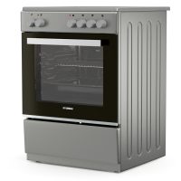 Κουζίνα Hyundai HCVC24V-7260VS/S με κεραμικές εστίες, χωρητικότητα φούρνου 69L, 5 λειτουργίες ψησίματος και ενεργειακή κλάση Α