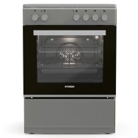 Κουζίνα Hyundai HCVC24V-7260VS/S με κεραμικές εστίες, χωρητικότητα φούρνου 69L, 5 λειτουργίες ψησίματος και ενεργειακή κλάση Α