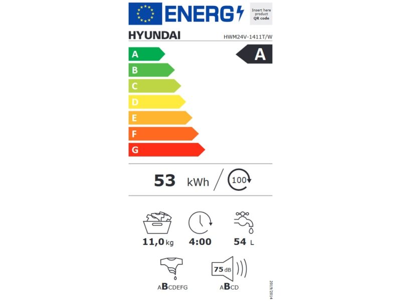 image_returner_extra Πλυντήριο Ρούχων Hyundai 11 Κιλών HWM24V-1411T/W Inverter με λειτουργία Twin Jet, 1200rpm και ενεργειακή κλάση Α