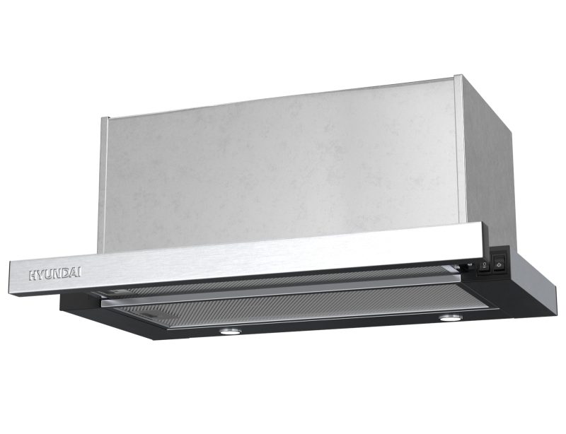Απορροφητήρας Hyundai HHD24-TL9061X/T με πλάτος 60cm και απορροφητική ισχύ 650 m³/h - Inox