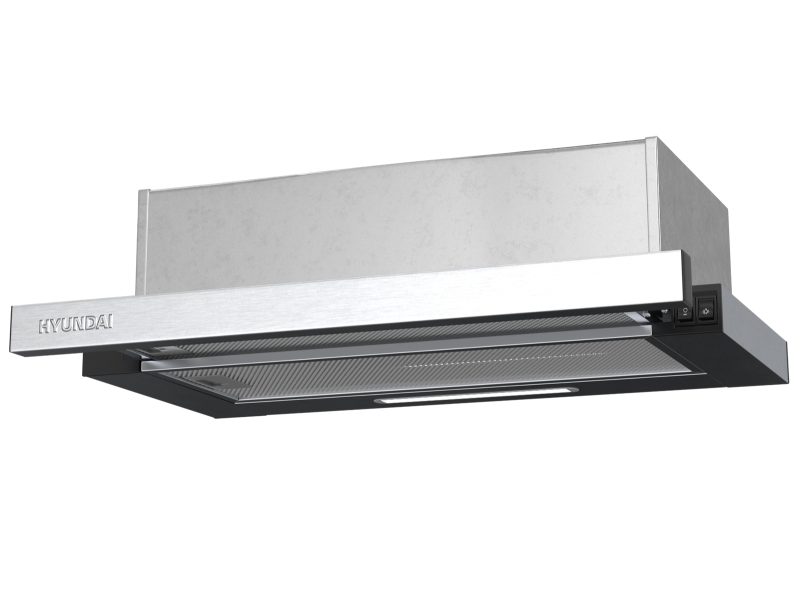 Απορροφητήρας Hyundai HHD24-TL7061X με πλάτος 60cm και απορροφητική ισχύ 450 m³/h - Inox