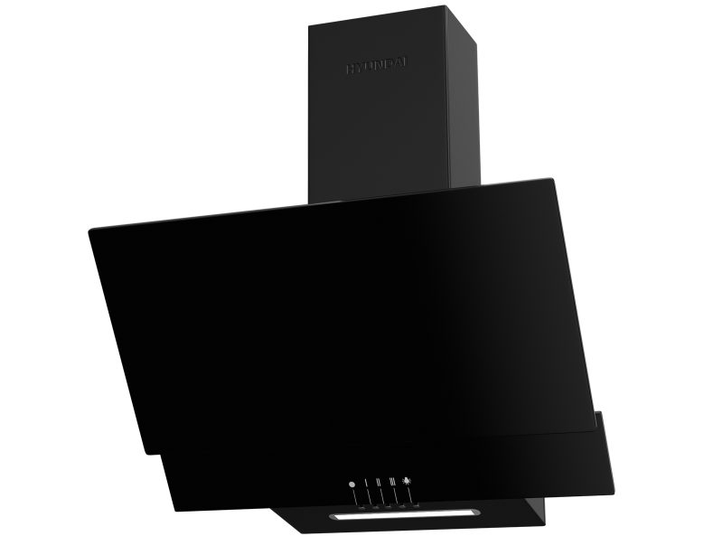Απορροφητήρας Hyundai HHD24-GL2661B με πλάτος 60cm και απορροφητική ισχύ 450 m³/h - Black