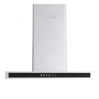 Απορροφητήρας Hyundai HHD24-T9661B/GL με πλάτος 60cm και απορροφητική ισχύ 650 m³/h - Inox Frame & Black Glass Panel