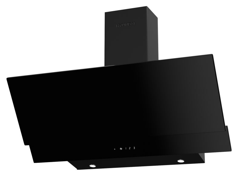 Απορροφητήρας Hyundai HHD24-GL4691B με πλάτος 90cm και απορροφητική ισχύ 650 m³/h - Black