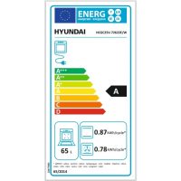 Κουζίνα Hyundai HCGC25V-72622E/W με πολυλειτουργικό φούρνο, μικτές εστίες, χωρητικότητα φούρνου 65L, 9 λειτουργίες ψησίματος και ενεργειακή κλάση Α