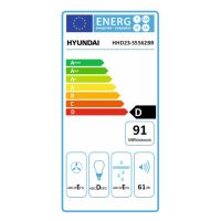 Απορροφητήρας Hyundai HHD23-S5562BR με πλάτος 60cm και απορροφητική ισχύ 450 m³/h - Brown