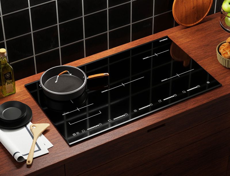 Επαγωγικές εστίες Hyundai HBIH20-95GL με πλάτος 90cm και 5 ζώνες μαγειρέματος