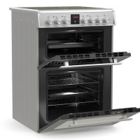 Κουζίνα Hyundai HCV22-70L60N-DUAL/X με 2 φούρνους (61L + 37L), κεραμικές εστίες, οθόνη αφής προγραμματισμού και ενεργειακή κλάση Α