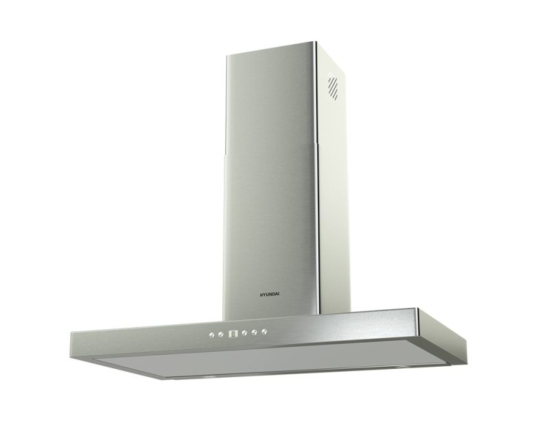 Απορροφητήρας Hyundai HHD21-T3790EL/X με πλάτος 90cm και απορροφητική ισχύ 520 m³/h - Inox